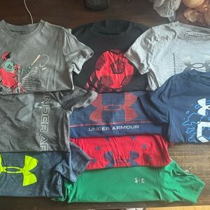 (9) Under Armour size Youth Xsmall lot